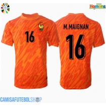 Camisa de time de futebol França Mike Maignan #16 Goleiro Replicas 2º Equipamento Europeu 2024 Manga Curta